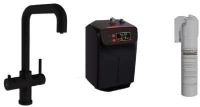 ELLSI ELISE MATT BLACK FINISH 3 IN 1 INSTANT HOT WATER KITCHEN TAP with BOILER & FILTER, PDT-000050-51-52 *SPECIAL OFFER* ELLSI ELISE MATT BLACK FINISH 3 IN 1 INSTANT HOT WATER KITCHEN TAP with BOILER & FILTER, PDT-000050-51-52 *SPECIAL OFFER*